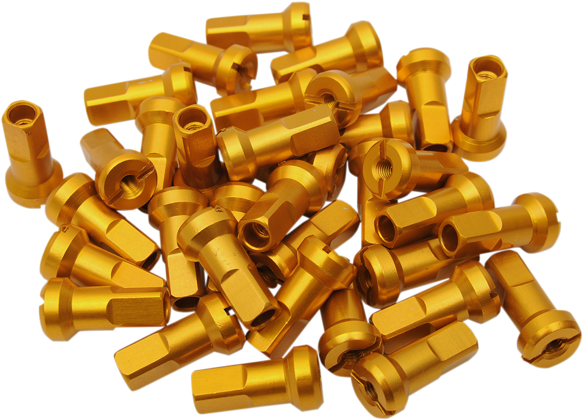 MOOSE RACING Spoke Nipples - MX1 - Gold - 9 Gauge - Set 24-990
