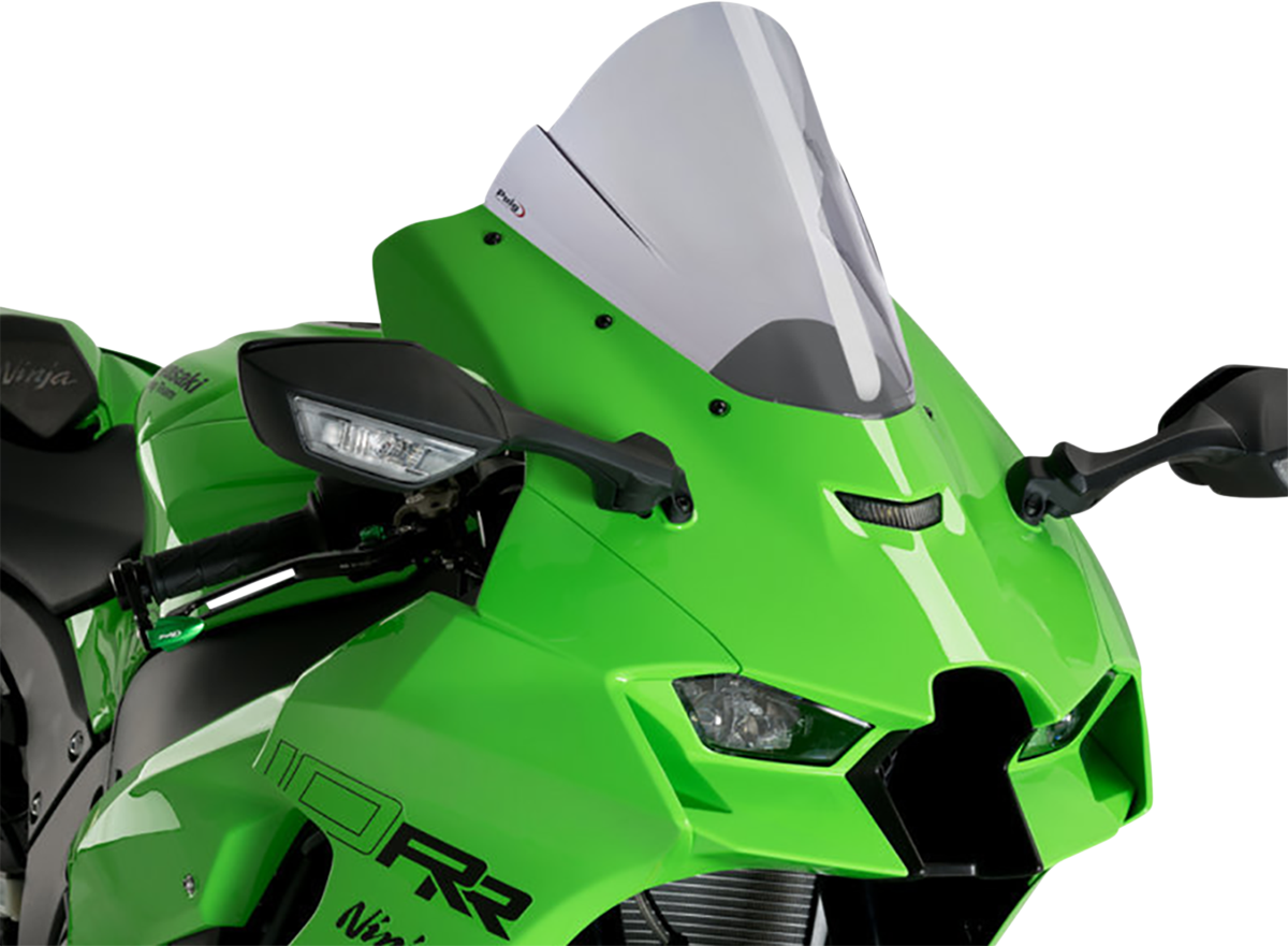 Puig Hi-Tech Parts 20541H Race Windscreen - 12-1/2" - Smoke - Ninja ZX-10R | Street