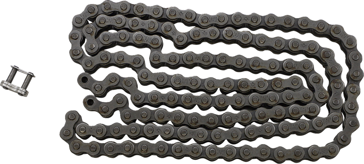 JT CHAINS JTC428HDR140SL 428 HDR - Heavy Duty Drive Chain - Steel - 140 Links | Adventure/Off-Road