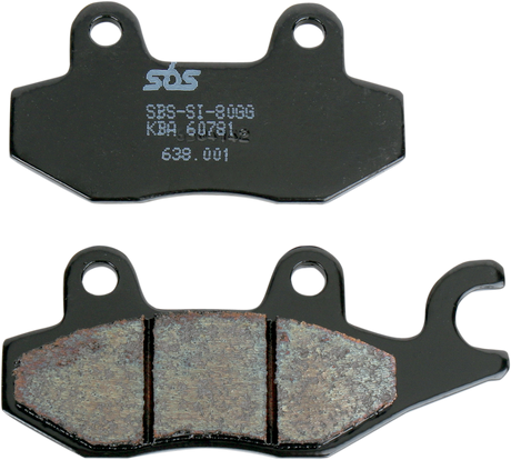 SBS Sintered Rear Brake Pads - 638LS (Kawasaki KLR650 / Triumph Tiger 1050 1994–2026)