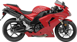 STOMPGRIP 55-10-0030B Tank Grips - Volcano - Black - Kawasaki - Ninja '04-'07 | Street