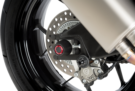 Puig Hi-Tech Parts 20493N Axle Sliders - Rear - Black - Pair - Honda CBR Fireblade | Street