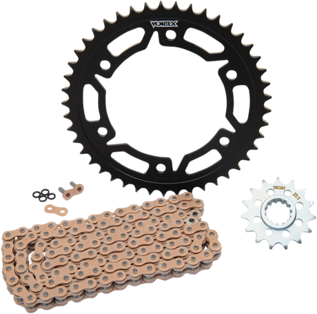 VORTEX CKG6345 Chain and Sprocket Kit - HFRS - Gold - Honda CBR600 RR | Street