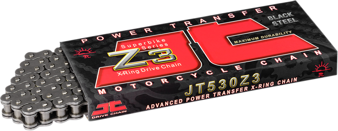 JT CHAINS JTC520Z3-110RL 520 Z3 - Heavy Duty Drive Chain - 110 Links | Adventure/Off-Road