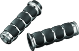 Kuryakyn Premium ISO Grips Without Throttle Boss Dual Cable Chrome - Cycle City Outdoors