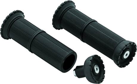 Kuryakyn Riot Universal Grips 1in Satin Black - Cycle City Outdoors