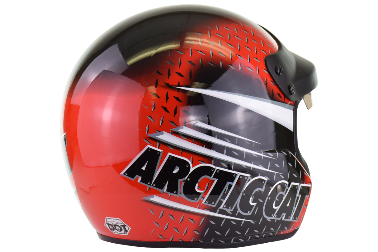 Arctic Wear - fiberglass Helmet - Red - XL (new old stock)