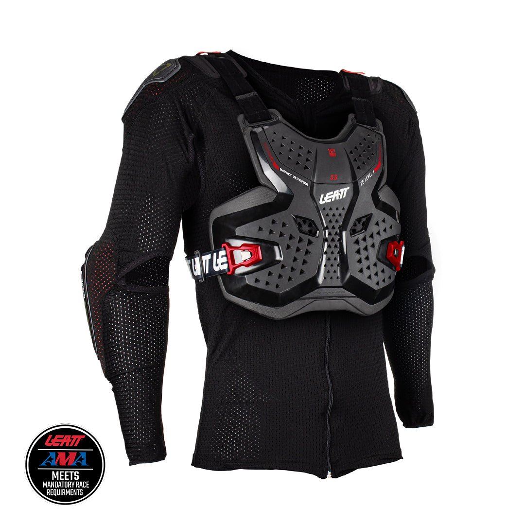 Leatt Body Protector 3.5 Junior | Black/Red | YL/YXL