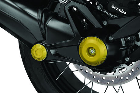 Kuryakyn Lodestar Rear Axle Sliders-BMW-Gold - Cycle City Outdoors