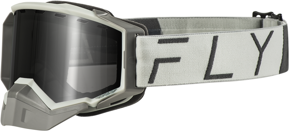 Zone Pro Snow Goggle Grey W/ Silver Mir/Plrzd Smoke Lens - Cycle City Outdoors