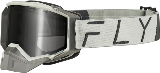 Zone Pro Snow Goggle Grey W/ Silver Mir/Plrzd Smoke Lens - Cycle City Outdoors