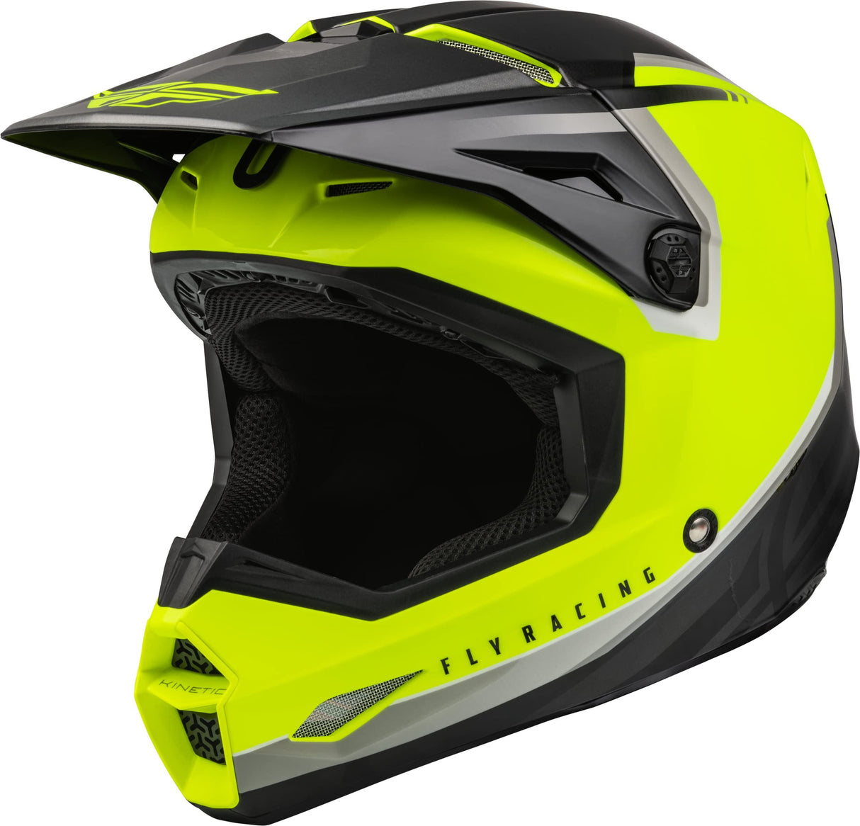Fly Racing - Youth Kinetic Vision Helmet Hi Vis/Black - YL