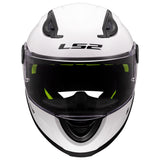 LS2 FF Kid Full Face Youth Helmet | Solid | Gloss White & Matte Black | YM–YL | 812-4023