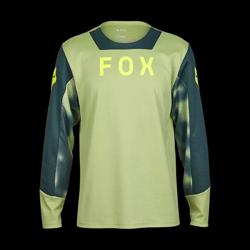 Fox Racing - Youth Defend Ls Jersey Taunt - Pl Grn - YL