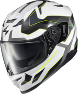 Scorpion - Exo T520 Full Face Helmet Zuse White/Hi Viz Lg