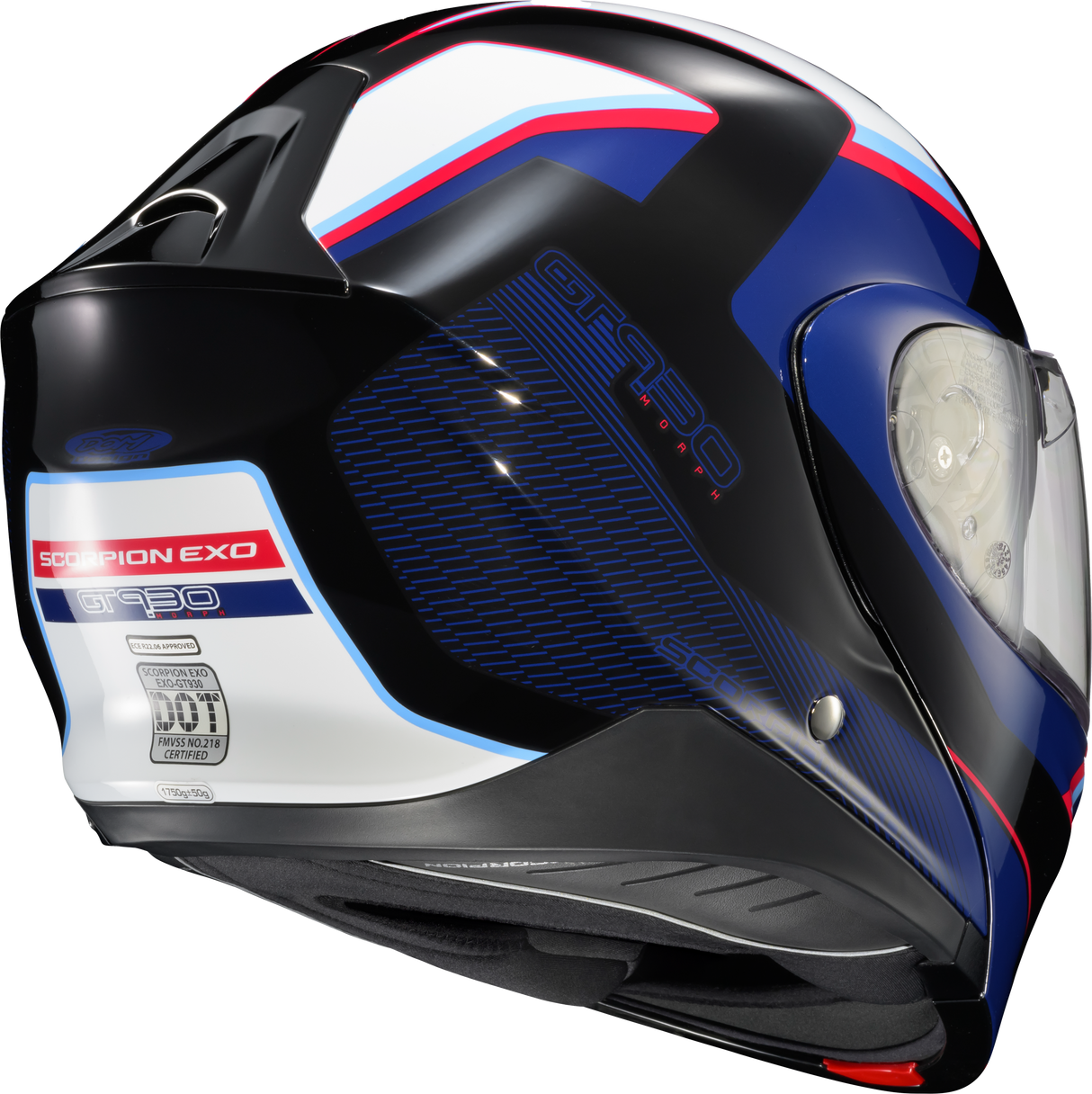 Scorpion - Exo Gt930 Transformer Helmet Morph Blue/Red Sm