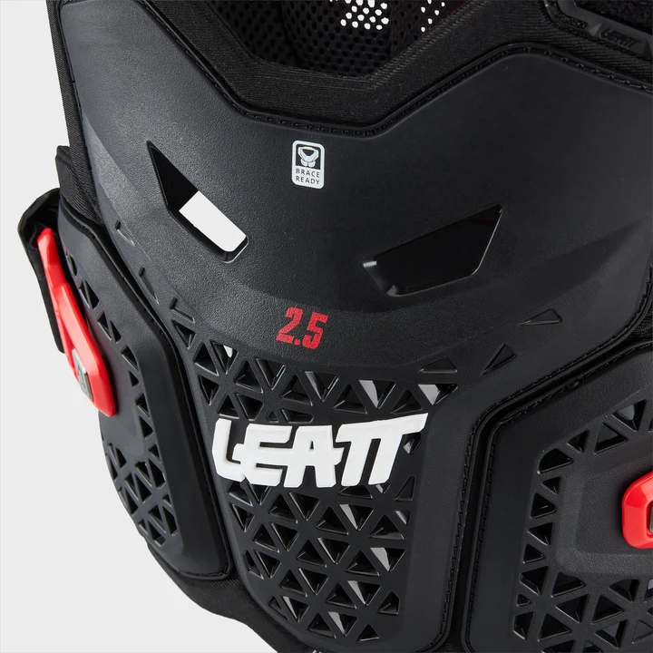 Leatt Chest Protector 2.5 Hybrid Mini | Junior Roost Guard, CE Level 1 Back Protector | Black