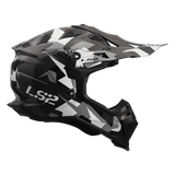 LS2 - Subverter Evo Motocross Helmet - Vector Gloss Black Gray White - L