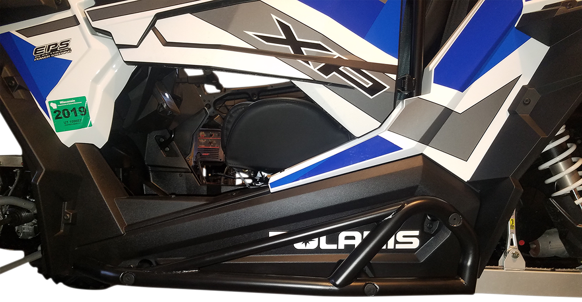 MOOSE RACING Nerf Bars - Black - RZR 2-Seater 1004-BK - Cycle City Outdoors