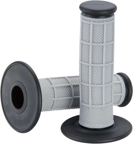 MOOSE RACING Grips - Qualifier - Half Waffle - Black 1MG0715-EBM - Cycle City Outdoors