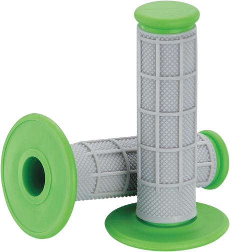 MOOSE RACING Grips - Qualifier - Half Waffle - Green 1MG0715-EGM - Cycle City Outdoors