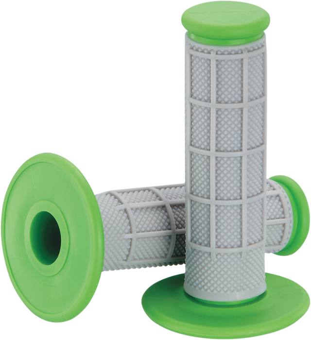 MOOSE RACING Grips - Qualifier - Half Waffle - Green 1MG0715-EGM - Cycle City Outdoors