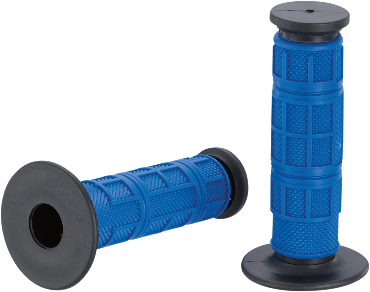 MOOSE RACING Grips - Qualifier - Full Waffle - Blue MG-11-UBM - Cycle City Outdoors
