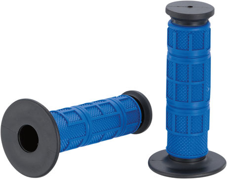 MOOSE RACING Grips - Qualifier - Full Waffle - Blue MG-11-UBM - Cycle City Outdoors