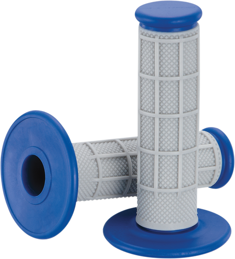 MOOSE RACING Grips - Qualifier - Half Waffle - Blue 1MG0715-EUM - Cycle City Outdoors