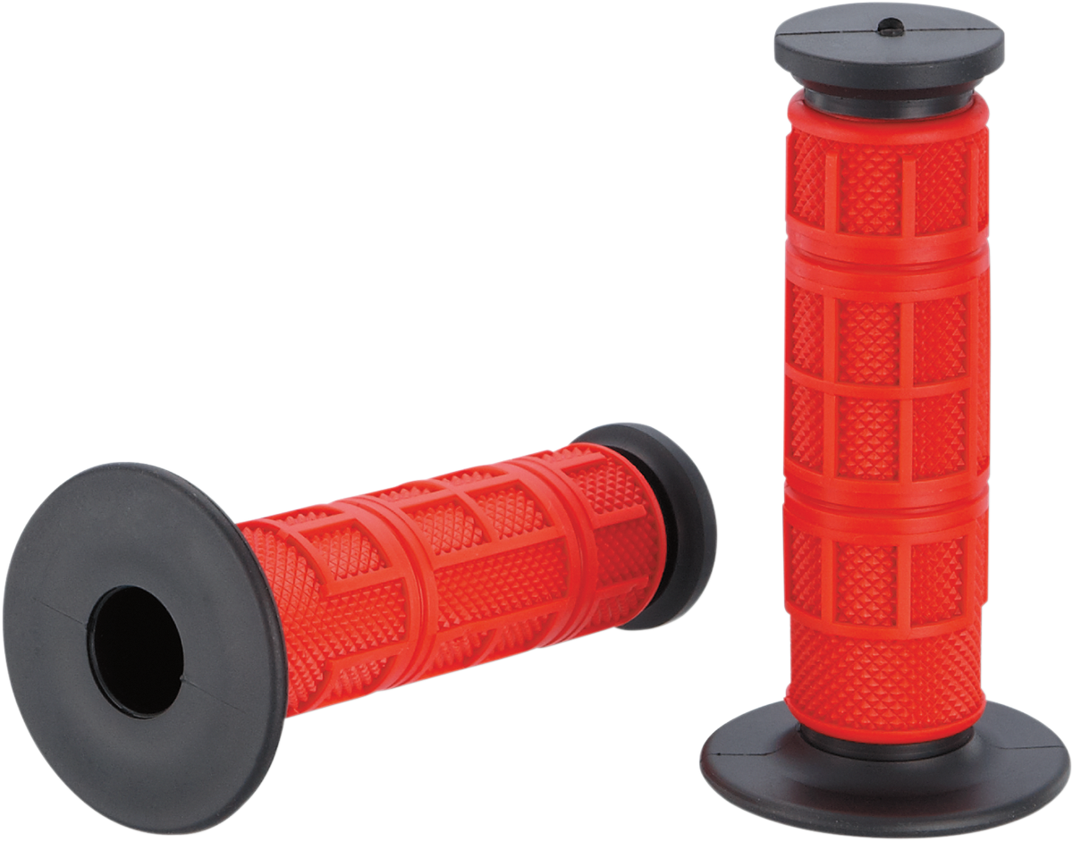 MOOSE RACING Grips - Qualifier - Full Waffle - Red MG-11-RBM - Cycle City Outdoors