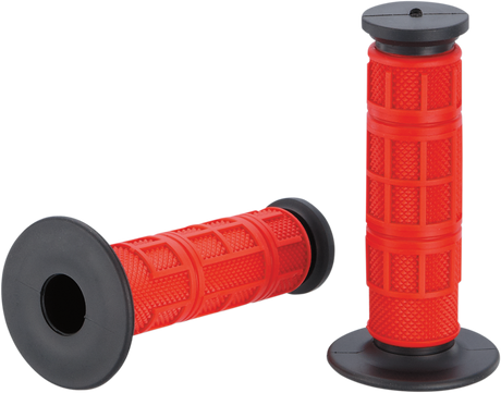MOOSE RACING Grips - Qualifier - Full Waffle - Red MG-11-RBM - Cycle City Outdoors