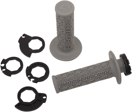 MOOSE RACING Grips - Lock-On - Gray/Silver B36MRG-S - Cycle City Outdoors