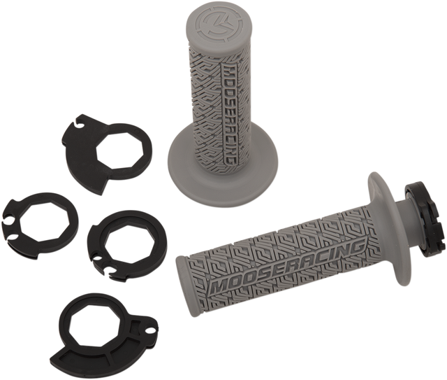MOOSE RACING Grips - Lock-On - Gray/Silver B36MRG-S - Cycle City Outdoors