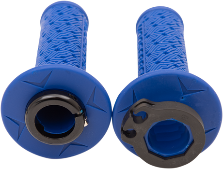 MOOSE RACING Grips - Lock-On - Blue/Black B36MRU-B - Cycle City Outdoors
