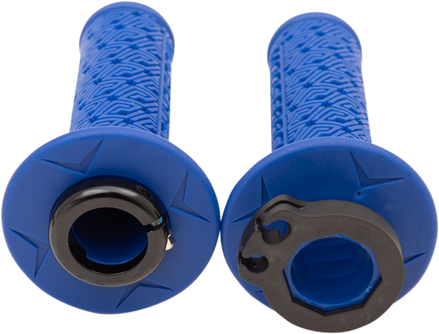 MOOSE RACING Grips - Lock-On - Blue/Black B36MRU-B - Cycle City Outdoors
