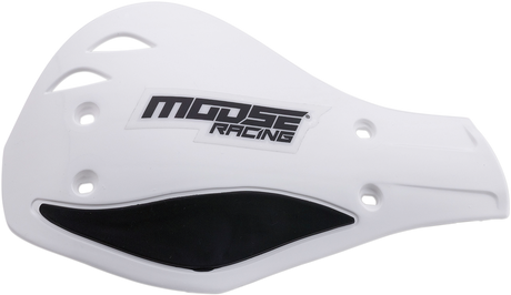 MOOSE RACING Handguards - Deflector - White/Black M51-120 - Cycle City Outdoors
