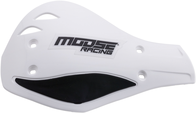 MOOSE RACING Handguards - Deflector - White/Black M51-120 - Cycle City Outdoors