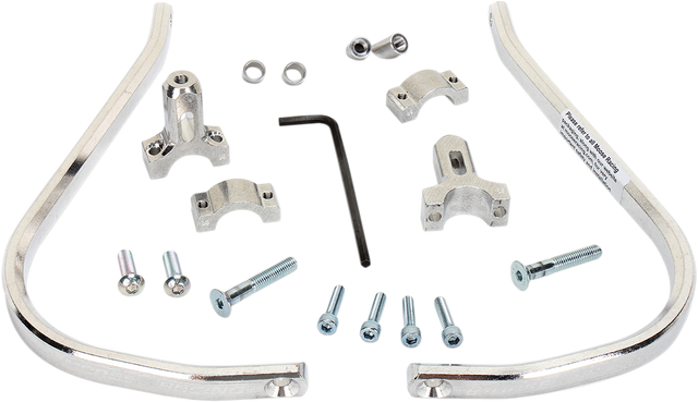 MOOSE RACING Handguards - Aluminum - 1-1/8" - Silver 50-4014S - Cycle City Outdoors