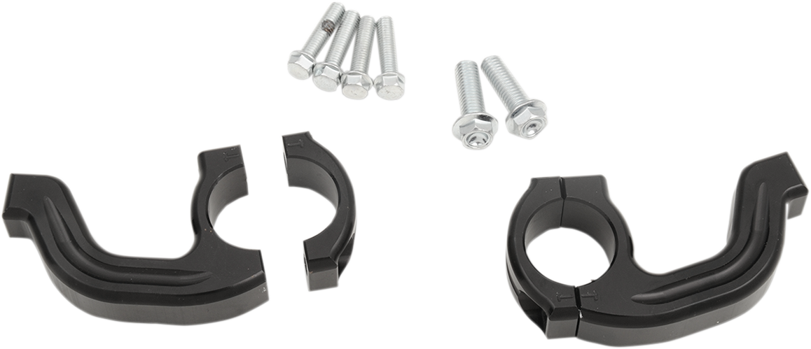 MOOSE RACING Handguard Clamp - Contour - Twinwall - Black 50-260B - Cycle City Outdoors