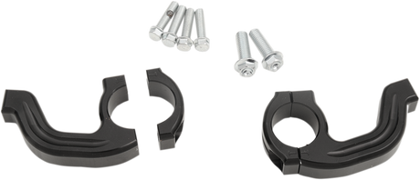 MOOSE RACING Handguard Clamp - Contour - Twinwall - Black 50-260B - Cycle City Outdoors