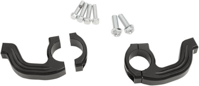 MOOSE RACING Handguard Clamp - Contour - Twinwall - Black 50-260B - Cycle City Outdoors