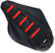 MOOSE RACING Ribbed Seat Cover - Black Cover/Red Ribs - Honda CRF15007-331RT - Cycle City Outdoors