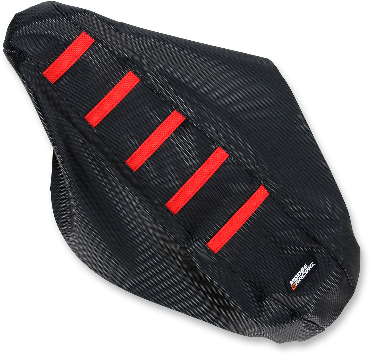 MOOSE RACING Ribbed Seat Cover - Black Cover/Red Ribs - Honda CRF15007-331RT - Cycle City Outdoors
