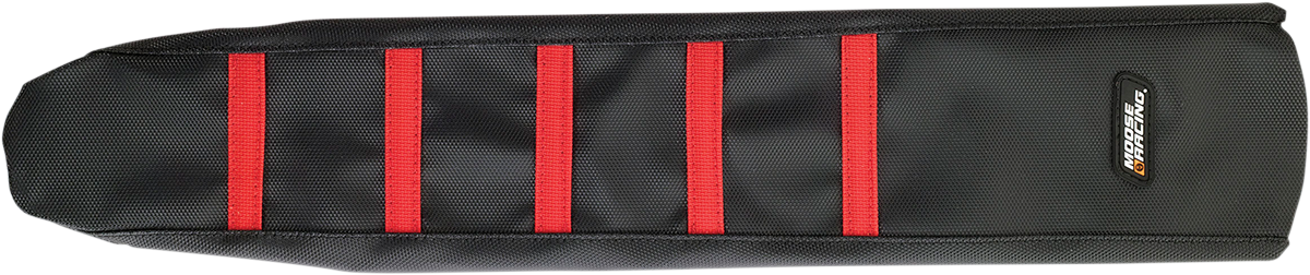 MOOSE RACING Ribbed Seat Cover - Black Cover/Red Ribs - Honda CRF25004-331RT - Cycle City Outdoors
