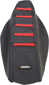MOOSE RACING Ribbed Seat Cover - Black Cover/Red Ribs - Honda CRF45013-331RT - Cycle City Outdoors