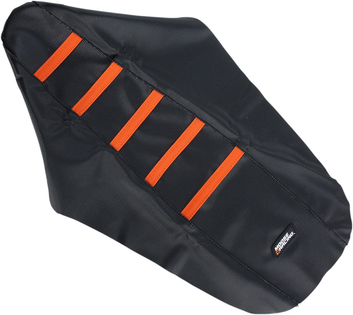 MOOSE RACING Ribbed Seat Cover - Black Cover/Orange Ribs - KTM KTM25003-336RT - Cycle City Outdoors