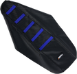 MOOSE RACING Ribbed Seat Cover - Black Cover/Blue Ribs - Yamaha YZ8502-332RT - Cycle City Outdoors