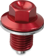 MOOSE RACING Magnetic Drain Plug - Red - Kawasaki | Suzuki DP109 - Cycle City Outdoors