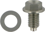 MOOSE RACING Magnetic Drain Plug - Silver - Suzuki | Yamaha DP116 - Cycle City Outdoors