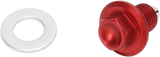 MOOSE RACING Magnetic Drain Plug - Red - Honda DP107-1